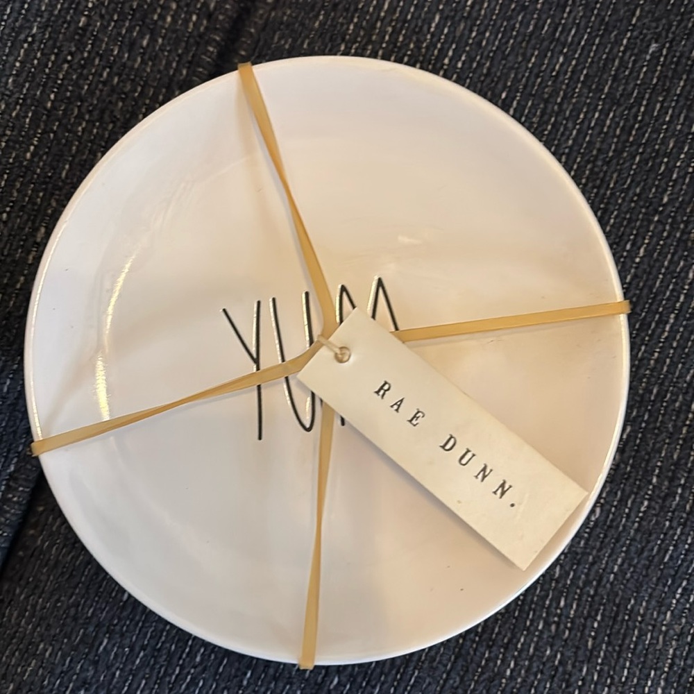 Rae Dunn 4 inch melamine plates settles. Brand new in originalnal packaging